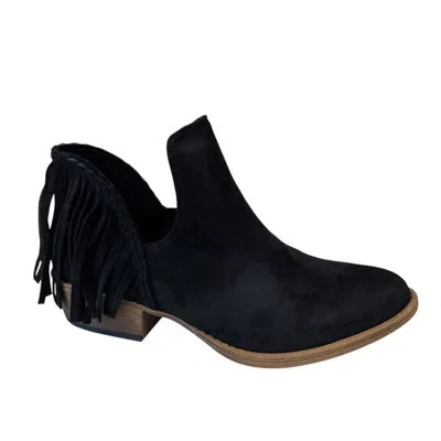 Very G Women's Trio Bootie In Black In Animal Print