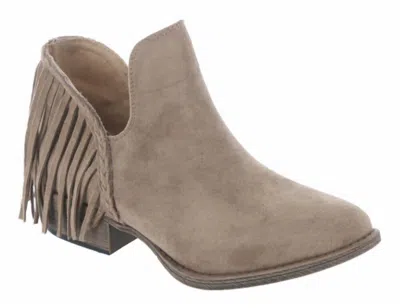 Very G Women's Trio Bootie In Taupe In Grey