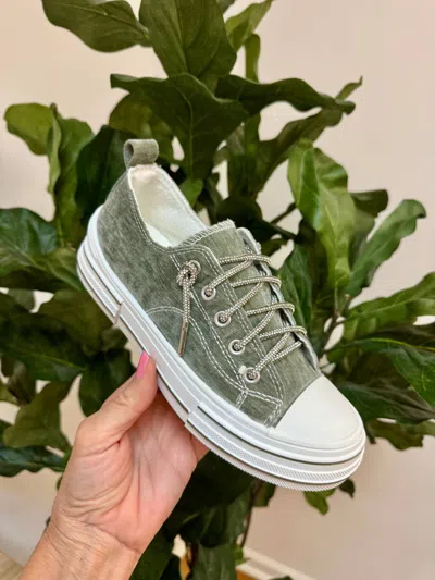 Very G Women's  Aman Sneaker In Velvet Sage In Green