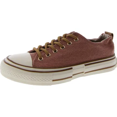 Very G Womens Canvas Lifestyle Casual And Fashion Sneakers In Red
