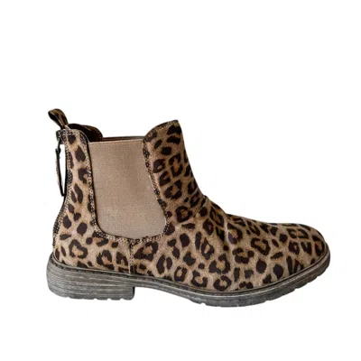 Very G Womne's Vienna Boot In Taupe Leopard In Multi