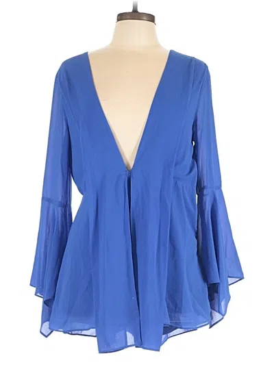 Pre-owned Very J 3/4 Sleeve Blouse In Blue