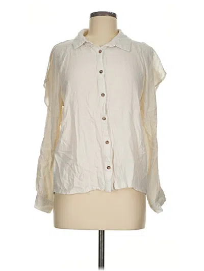 Pre-owned Very J 3/4 Sleeve Blouse In Ivory