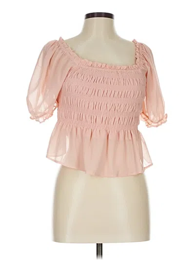 Pre-owned Very J 3/4 Sleeve Blouse In Pink