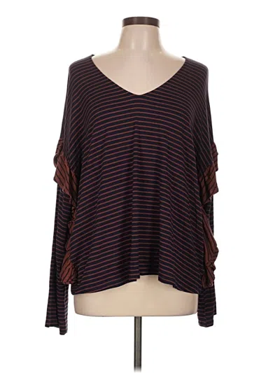 Pre-owned Very J 3/4 Sleeve T-shirt In Brown