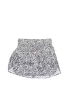 VERY J ACTIVE WEAR SHORTS IN SNOW LEOPARD PRINT