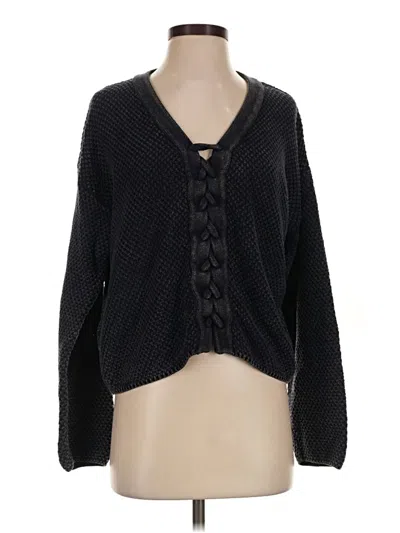 Pre-owned Very J Cardigan Sweater In Black