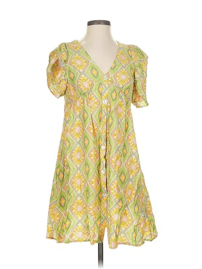 Very J Casual Dress In Yellow