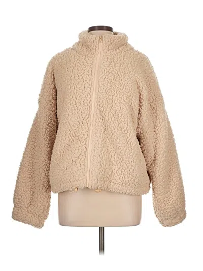 Pre-owned Very J Faux Fur Jacket In Brown