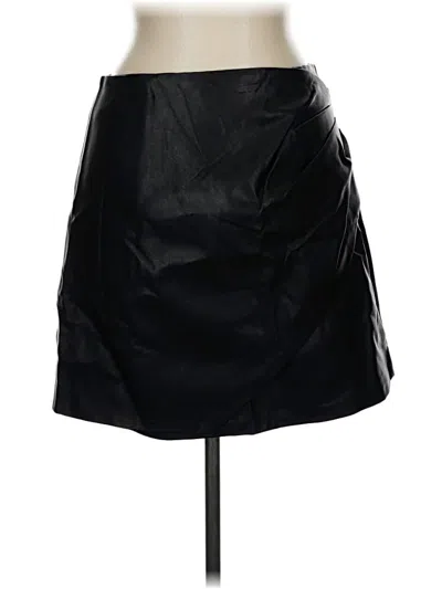 Very J Faux Leather Skirt In Black