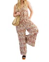 Very J Favorite Festival Jumpsuit In Multi In Multi