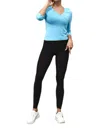 Very J Honeycomb Leggings In Black In Black