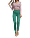Very J Honeycomb Leggings In Emerald Green In Green