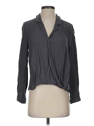 Pre-owned Very J Long Sleeve Blouse In Gray