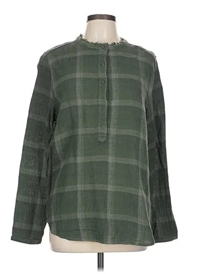 Pre-owned Very J Long Sleeve Blouse In Green