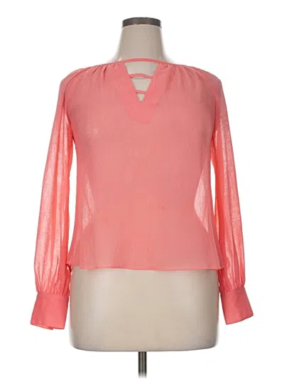 Pre-owned Very J Long Sleeve Blouse In Pink