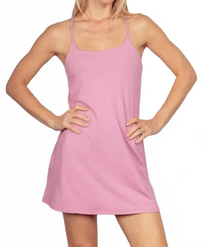 Very J Making Moves Active Mini Dress In Blush In Pink