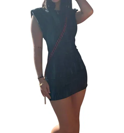 Very J Mini Holiday Dress In Forest