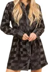 Very J Satin Pleated Dress In Black In Black
