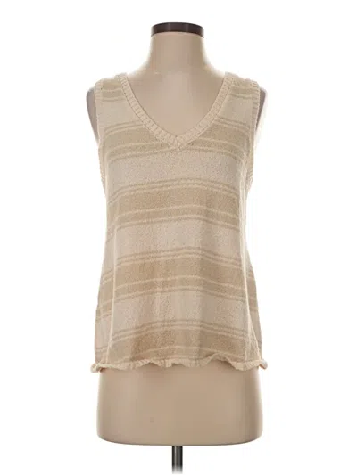 Pre-owned Very J Sweater Vest In Tan