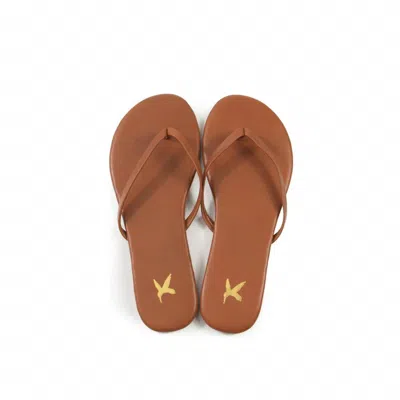 Very Lovely Soles Women's San Juan Sandals In Cognac In Green