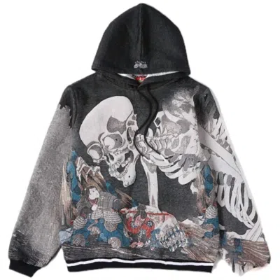 Very Rare Men's Gashadokuro Jacquard Hoodie In Black