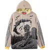 Very Rare Men's Grave & Moon Hoodie In Yellow