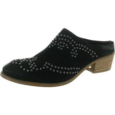 Very Volatile Brava Womens Studded Leather Mules In Black