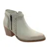 Very Volatile Women's Bronco Braided Ankle Bootie In Off White In White