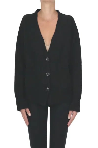Verybusy Cashmere Cardigan In Black