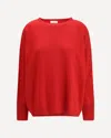 Verybusy Crewneck Sweater In Pure Cashmere In Red