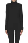 Verybusy Ribbed Cashmere Turtleneck Pullover In Black