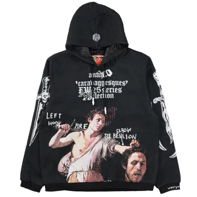 Veryrare David Vs Goliath Hoodie In Black