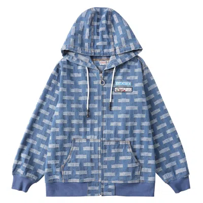 Veryrare Criss-cross Hoodie In Blue