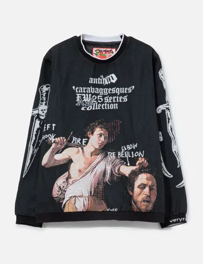 Veryrare David Vs. Goliath//antihero [crewneck] In Black