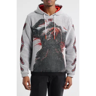 Veryrare Dead Soldier Graphic Hoodie In Gray