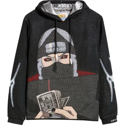 Veryrare Kakuzu/money Jacquard Hoodie In Black