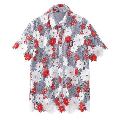 Veryrare Men's Ashen Petal Grove Guipure Shirt In Multi