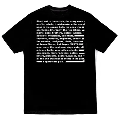 Veryrare Shoutout Tee In Black