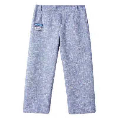 Veryrare Men's Blue Interlace'd Tweed Pants In Multi
