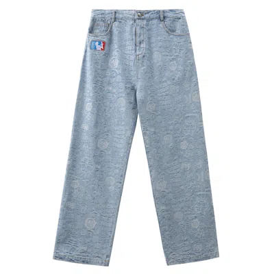 Veryrare Men's Blue Monogram Pants