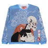 Veryrare Men's Blue Yokai Kabuki Crewneck In Blue
