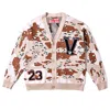 VERYRARE MEN'S BROWN CHOCOLATE CHIP CAMO CARDIGAN