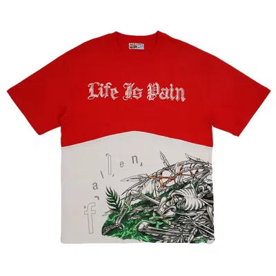 Veryrare Men's Life Is Pain - Red & White