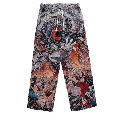 Veryrare Men's Red Vrobot Mayhem Pants In Multi