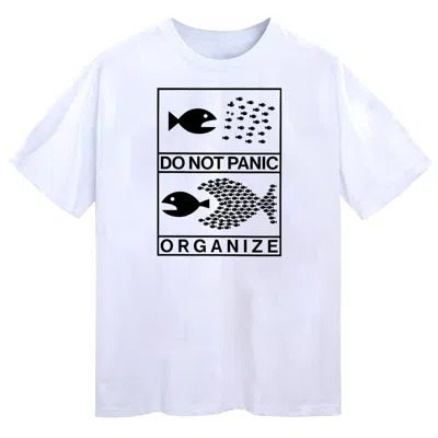 VERYRARE MEN'S WHITE DON'T PANIC TEE