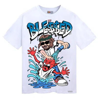 VERYRARE MEN'S WHITE JESUS BLESSED TEE