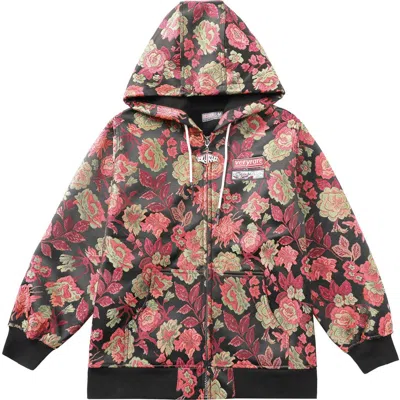 Veryrare Red Suprema Flora Hoodie In Multi