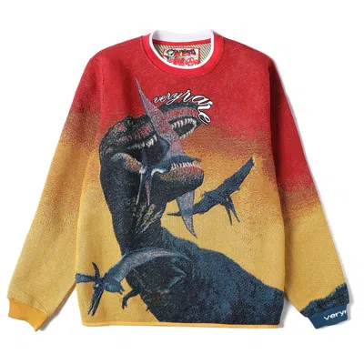Veryrare T-rex Crewneck Sweater In Yellow