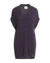 Verysimple Woman Sweater Dark Purple Size 4 Acrylic, Alpaca Wool, Wool, Viscose
